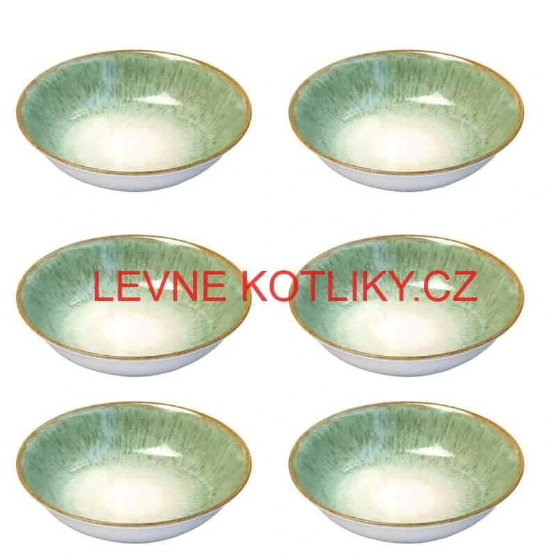 Souprava keramických talířů 18 ks GREEN