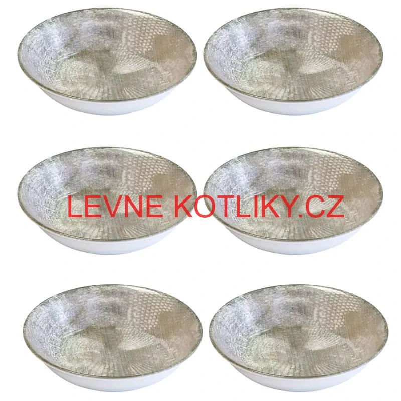 Souprava keramických talířů 18 ks GREY