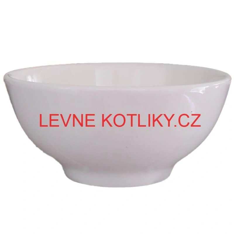 Keramické misky na servírování guláše 15 cm 12 ks bílé