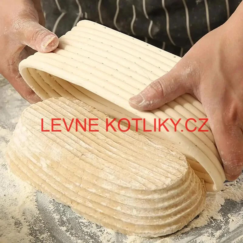 Ratanová miska na kynutí chleba – oválná