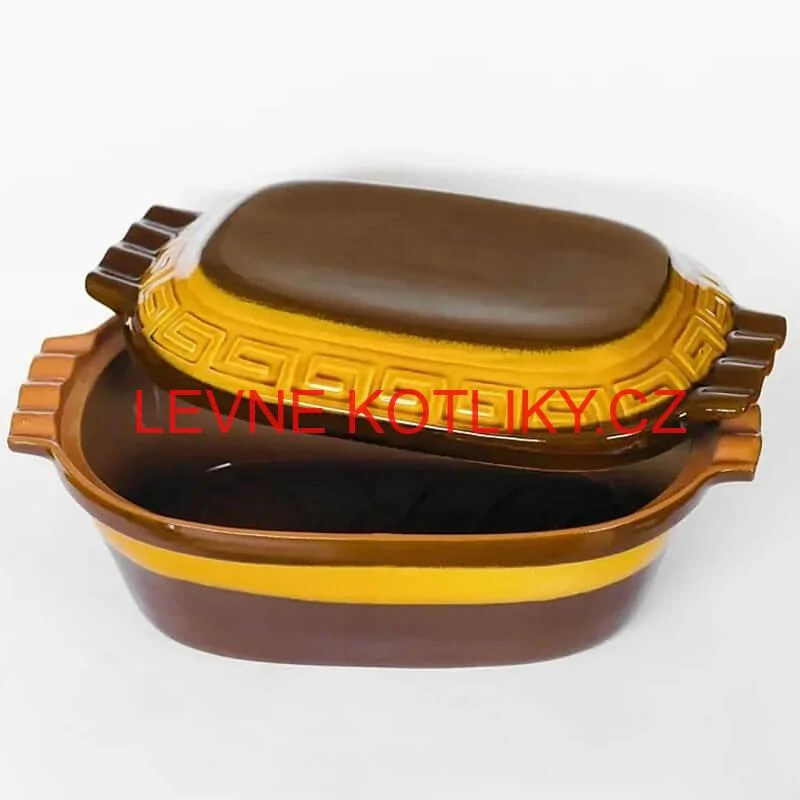 Římská mísa / pekáč z glazované terakotové hlíny 6 l