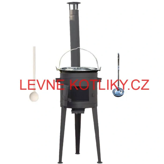 Smaltovaný kotlík 30 L (1,2 mm) + vysoká kotlina 47 cm (2 mm) HODO PLUS 600