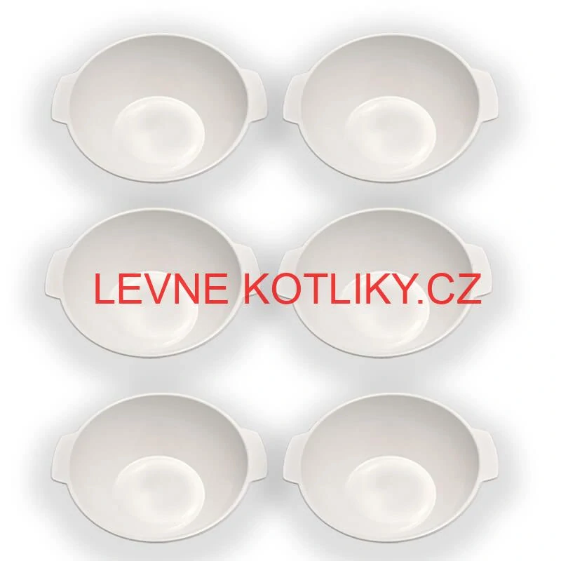 Sada 6 ks: Plastová miska na fajnový kotlíkový guláš a polévky – 750 ml