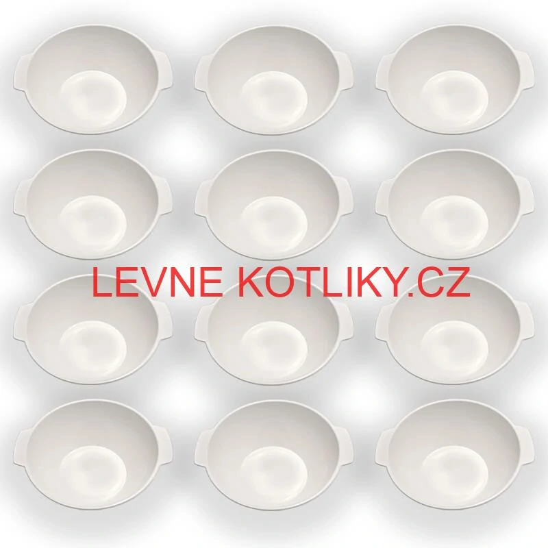 Sada 12 ks: Plastová miska na fajnový kotlíkový guláš a polévky – 750 ml