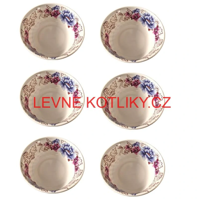 Plastová miska s květinovým vzorem (750 ml) – nyní v sadě 6 kusů!