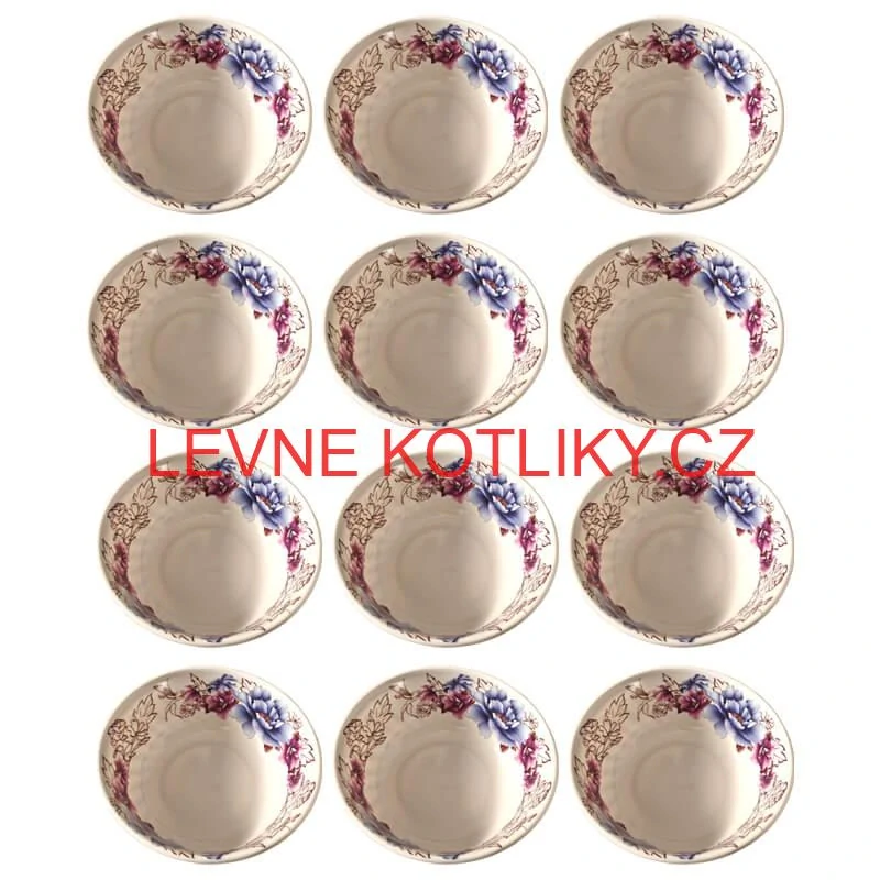 Plastová miska s květinovým vzorem (750 ml) – nyní v sadě 12 kusů!