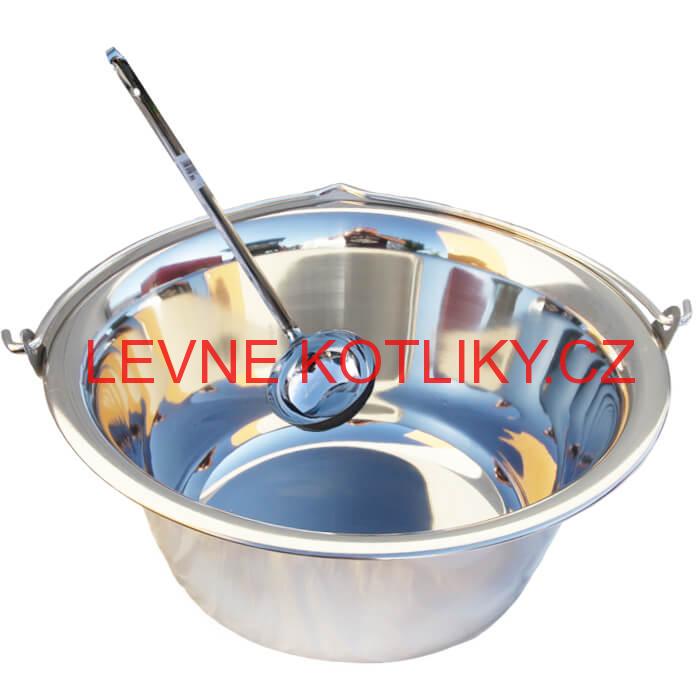 Nerezový kotlík 10 L (0,8 mm) + nerezová naběračka
