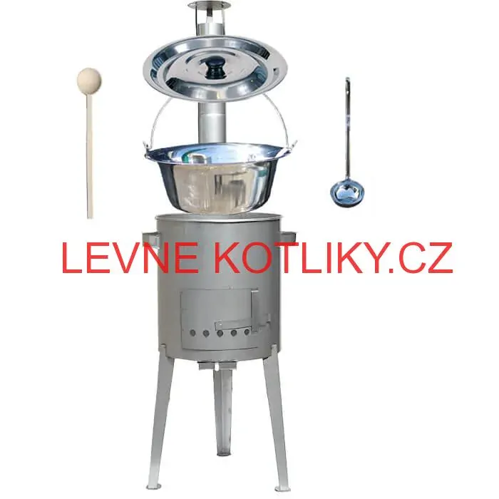 Nerezový kotlík 30 L (1,2 mm) + nerezová kotlina 45 cm LUXUS