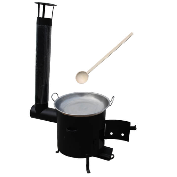 Pánev paella 46 cm + kovová kotlina 42 cm CLASSIC