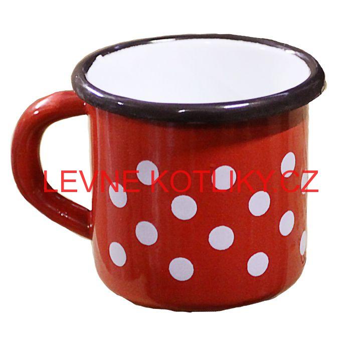 Smaltovaný hrnek 0,25 L (tečky)