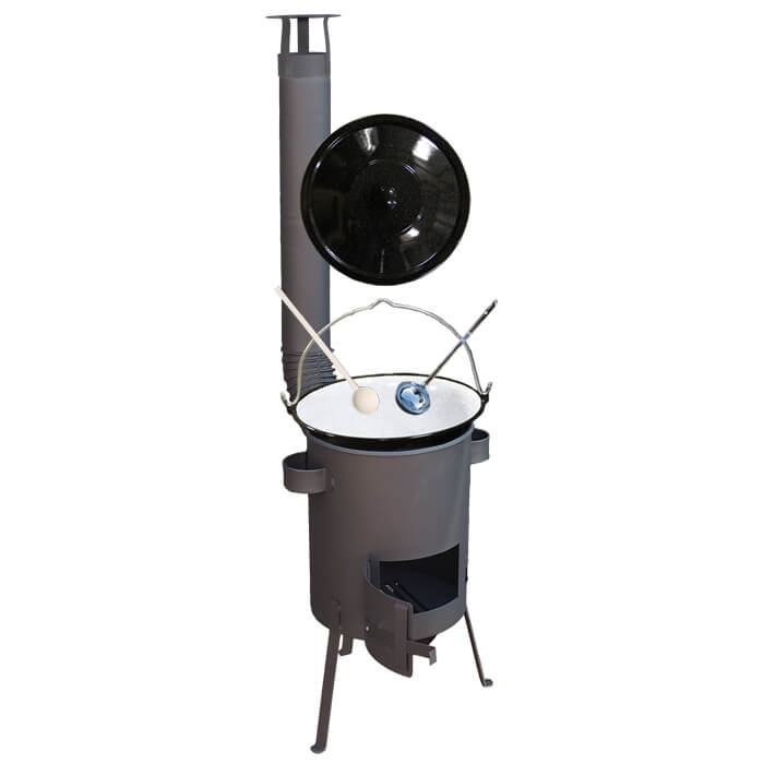 Smaltovaný kotlík 16 L + žáruvzdorná kotlina 39 PLUS 600 4 MM
