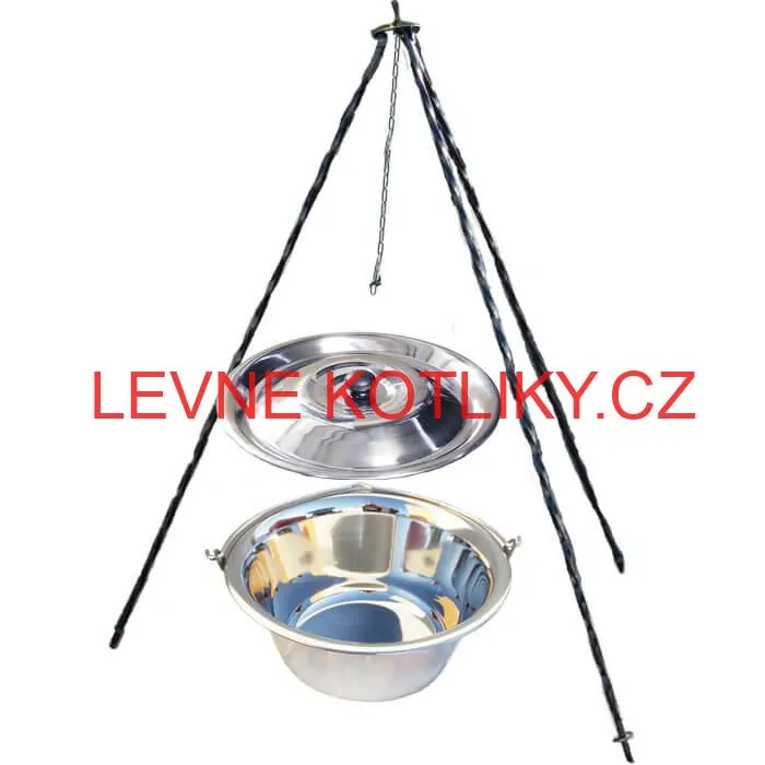 Nerezový kotlík 14 L INOX + poklice + stojan CLASSIC