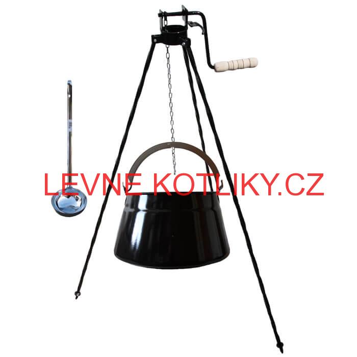 Kotlík na ryby 20 L + stojan s kladkou VAR