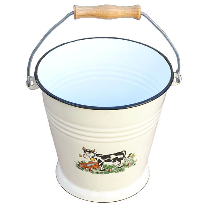 Smaltované vědro 5 L DECOR Kravička