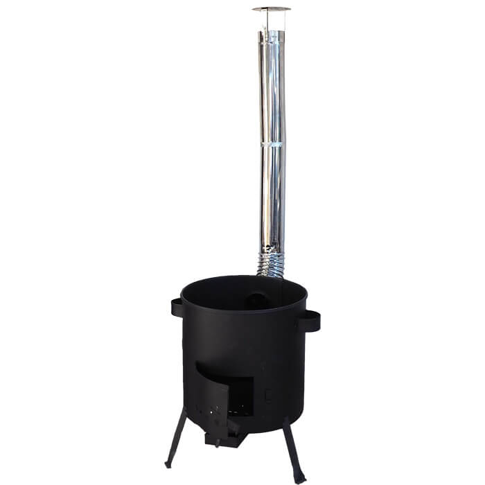 Kotlina 42 cm (1 mm) s žáruvzdornou barvou PLUS 600+ nerezový kouřovod