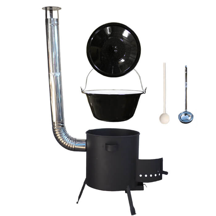 Smaltovaný kotlík 20 L + žáruvzdorná kotlina (1,2 mm) 42 PLUS 600