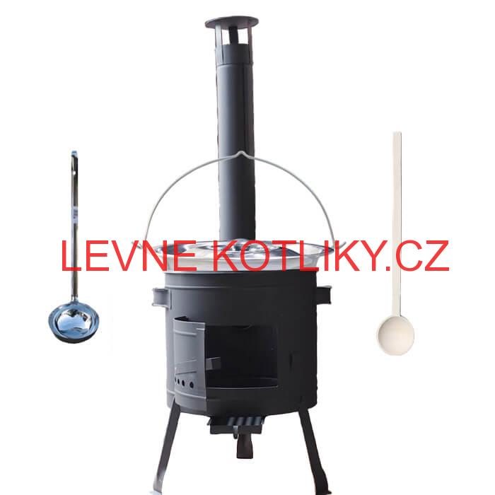 Nerezový kotlík 14 L (0,8 mm) + žáruvzdorná kotlina 36 PLUS 600 