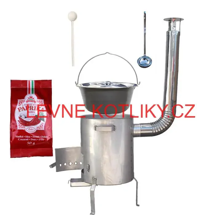 Nerezový kotlík 20 L (1,5 mm) + nerezová kotlina (1,5 mm) 39 cm STRONG EXCLUSIVE