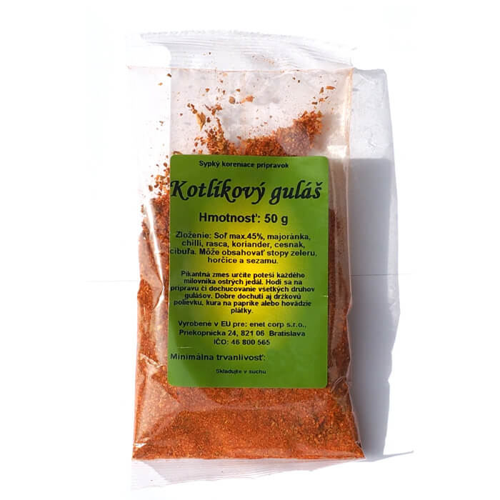 Smaltovaný kotlík 50 L + koření na kotlíkový guláš 50 g