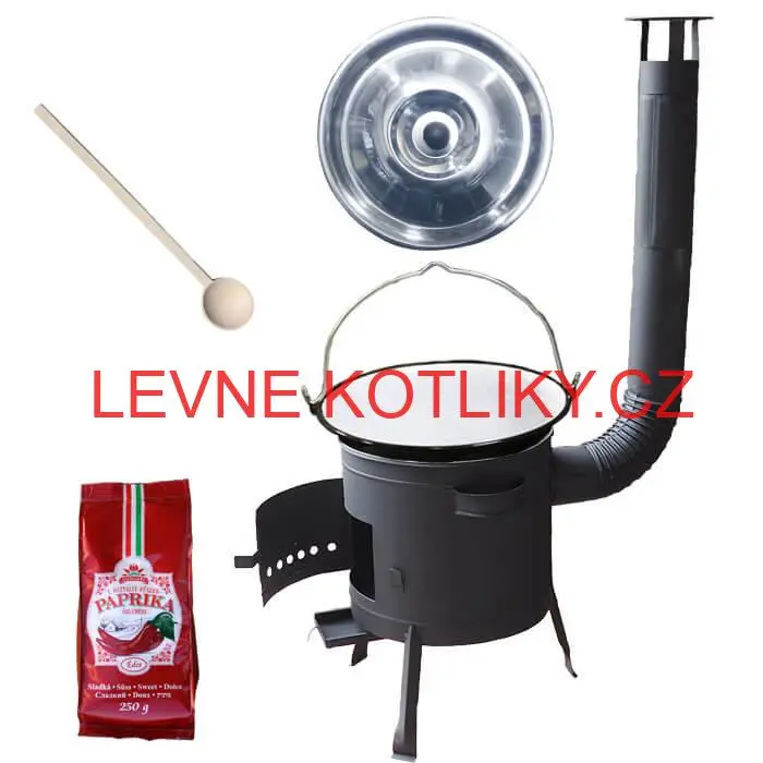 Smaltovaný kotlík 25 L (1,2 mm) + silnostěnná (1,5 mm) žáruvzdorná kotlina BALKY STRONG 42 PLUS 600