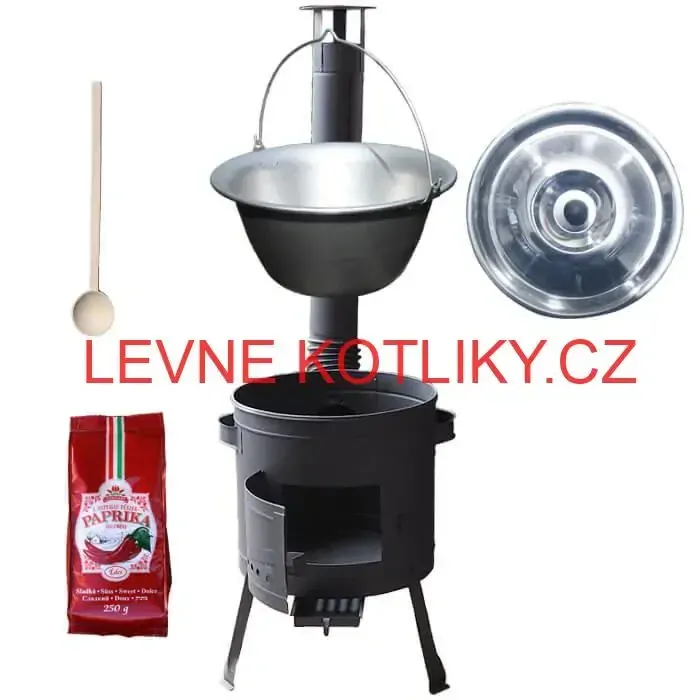 Nerezový kotlík 20 L (1,5 mm) + silnostěnná (1,5 mm) žáruvzdorná kotlina BALKY STRONG 42 PLUS 600