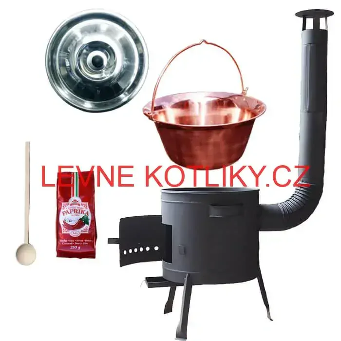 Měděný kotlík 20 L (1,2 mm) + silnostěnná (1,5 mm) žáruvzdorná kotlina BALKY STRONG 42 PLUS 600