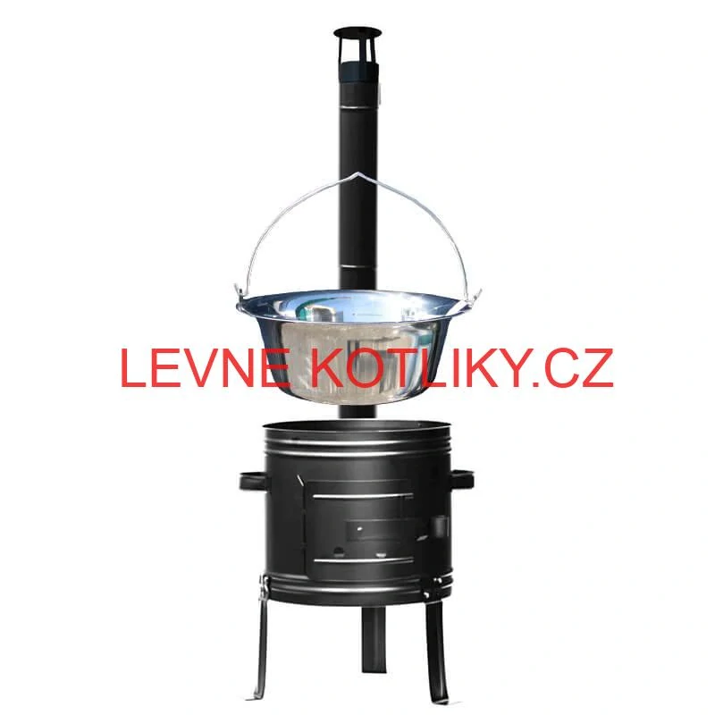 Nerezový kotlík 22 L + kovová kotlina 42 (KOV) + ​​demontovatelné nožičky