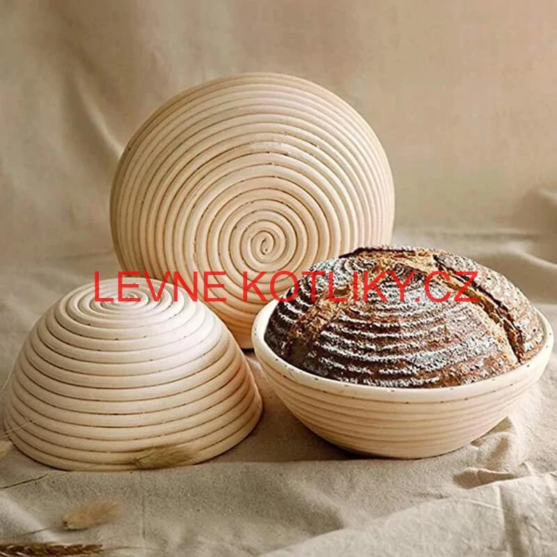 Ratanová miska na kynutí chleba – kulatá