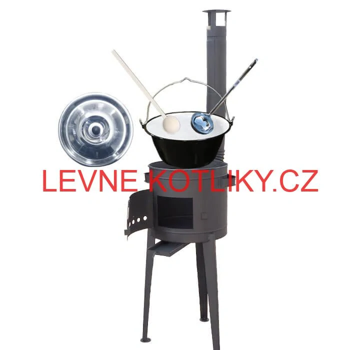 Smaltovaný kotlík 30 L (1,2 mm) + vysoká kotlina 47 cm (2 mm) HODO PLUS 600