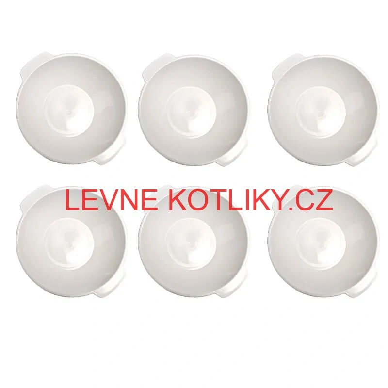 Sada 6 ks: Plastová miska na fajnový kotlíkový guláš a polévky – 750 ml