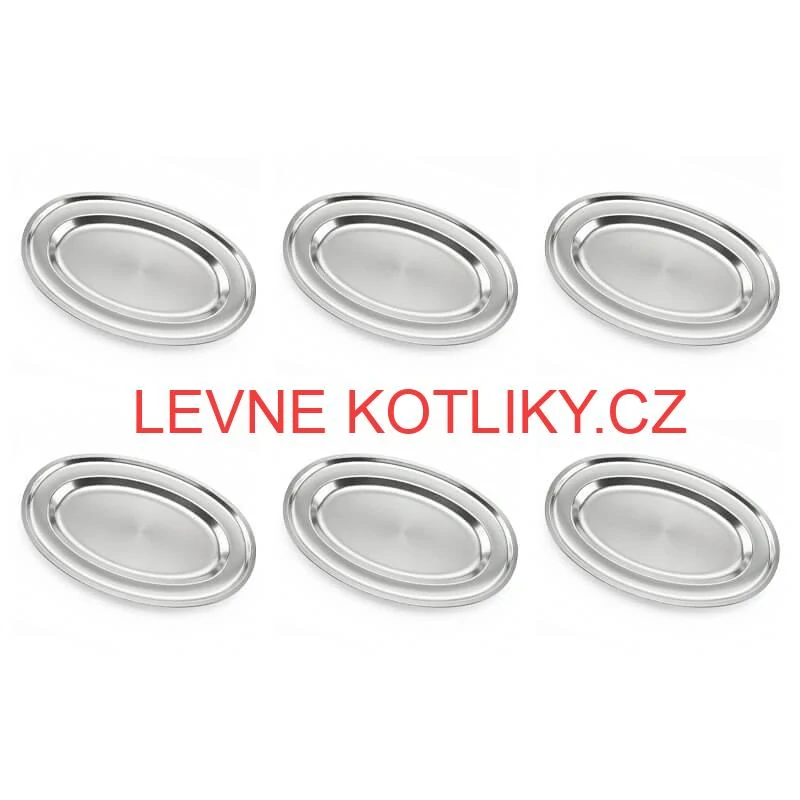 Nerezové podnosy pro catering - set 6 ks (30,5cm) - Servíruj s jistotou a stylem