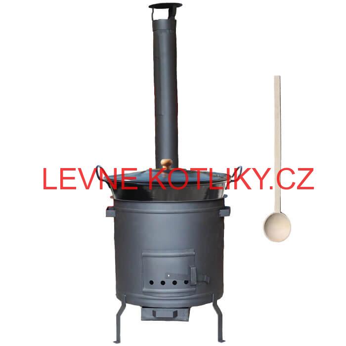 Zabijačkový smaltovaný kotel 50 L + žáruvzdorná kotlina 50 cm PLUS 600