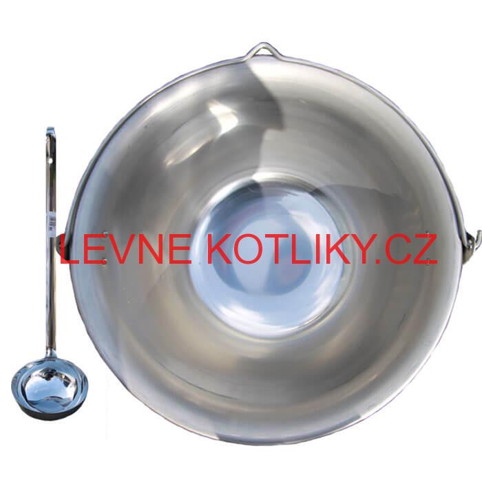 Nerezový kotlík 10 L (1,5 mm) + nerezová naběračka