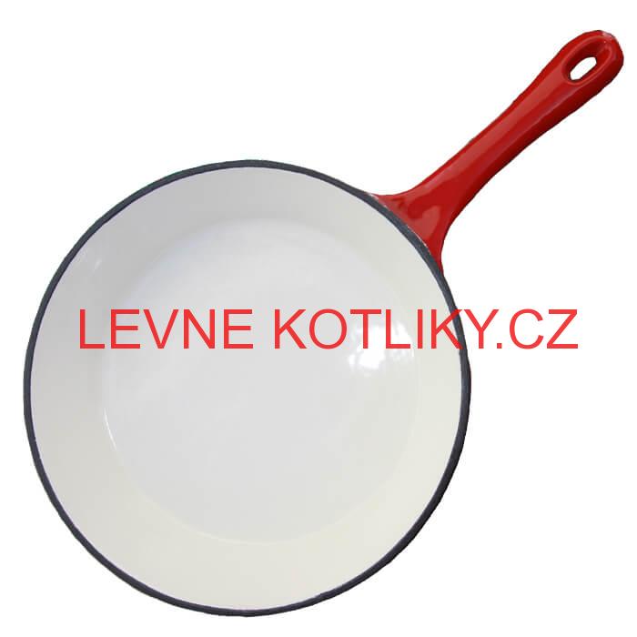 Litinová pánev s povrchovou smaltovanou úpravou na grilování 24 cm