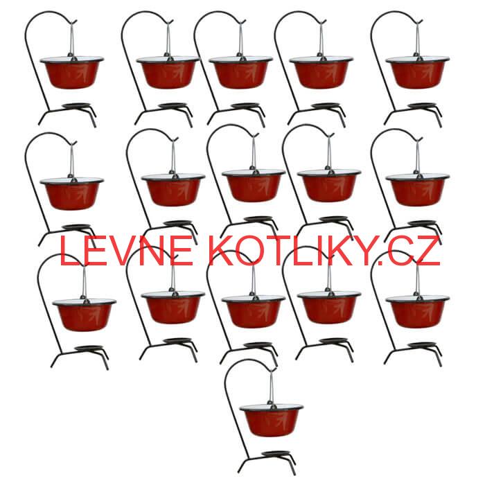 Servírovací souprava smaltovaných kotlíků 16 ks