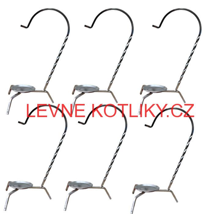 Servírovací souprava měděných kotlíků 6 ks