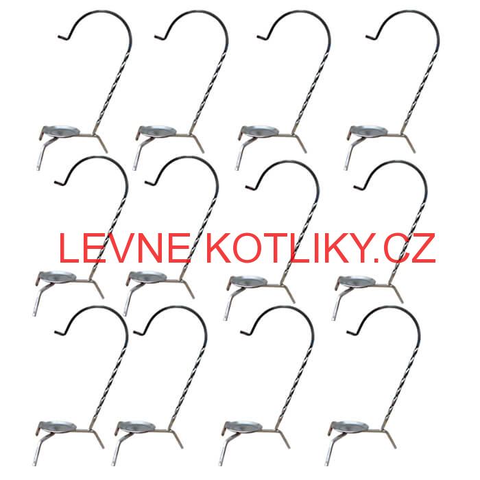 Servírovací souprava měděných kotlíků 12 ks